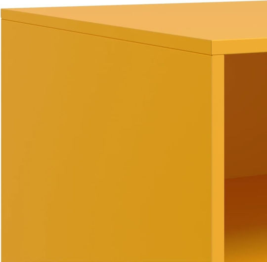TV-Ständer Metall Senfgelb M67xT39xH44cm