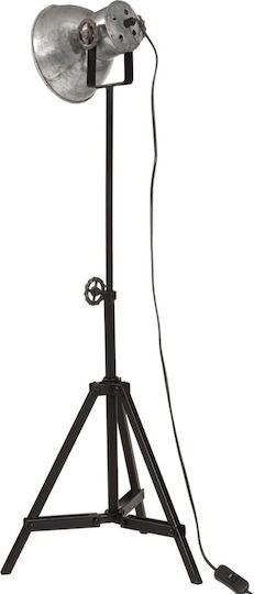 vidaXL Vintage Floor Lamp H55xW15cm. with Socket for Bulb E27 Silver