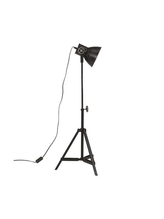 vidaXL Floor Lamp H65xW35cm. with Socket for Bulb E27 Black