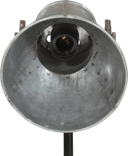 vidaXL Vintage Floor Lamp H55xW15cm. with Socket for Bulb E27 Silver