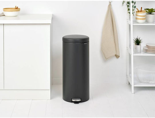 Brabantia Newicon Inox Καλαθάκι Μπάνιου 30lt Γκρι