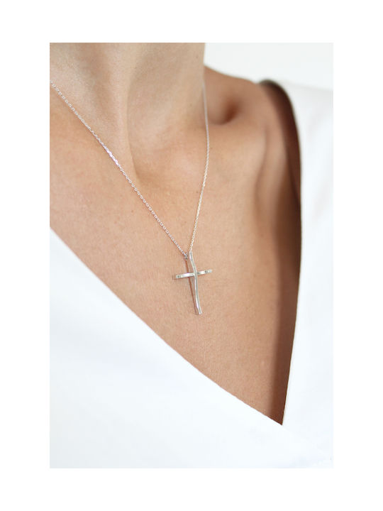 Set Cross with Chain Gold 14K Minimal 4757