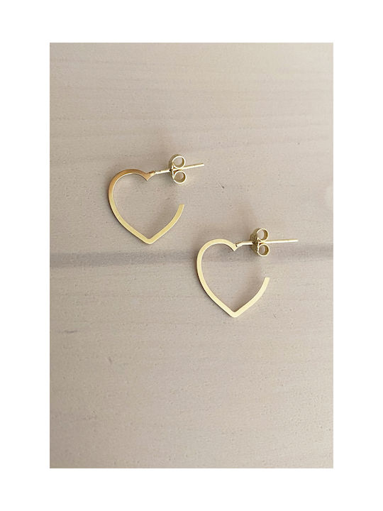 Earring Gold 14K I Heart You