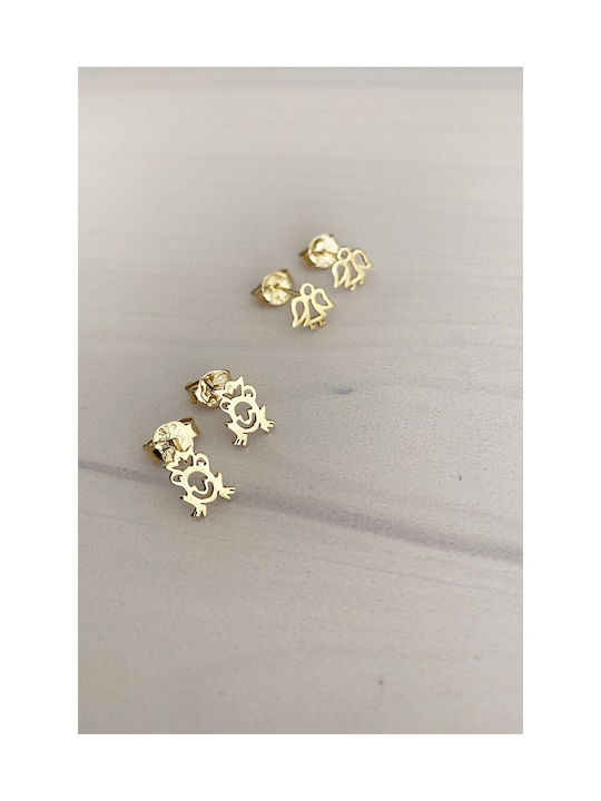 Gold earring 9K Little Prince