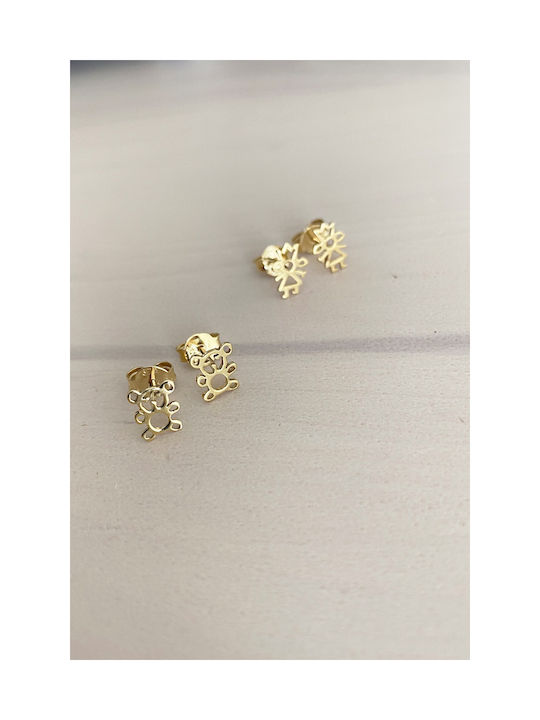 Gold earring 9K Little Princess