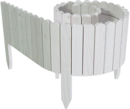 Artool Rulou de Gard din Lemn în Culoarea Alb 2.0m x 30cm