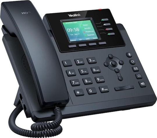 Yealink SIP- T34W Ενσύρματο Τηλέφωνο IP 4 γραμμών Μαύρο