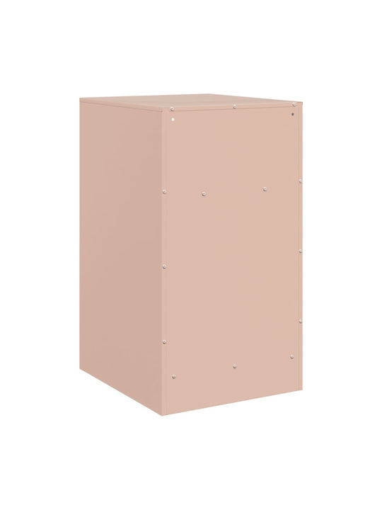 Nachttische Metall Rosa 2Stück 34.5x39x62cm