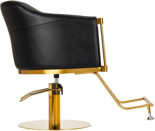 Exquisite Lux Hair Salon & Spa Chair Black with Adjustable Height and Hydraulic Lifting Mechanism