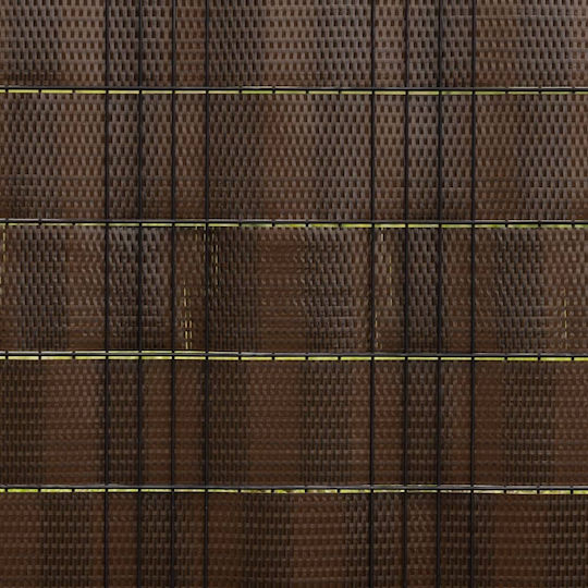 Vidaxl Patio Dividers 10 Pieces Brown & Black 255x19 cm Synthetic Rattan Brown
