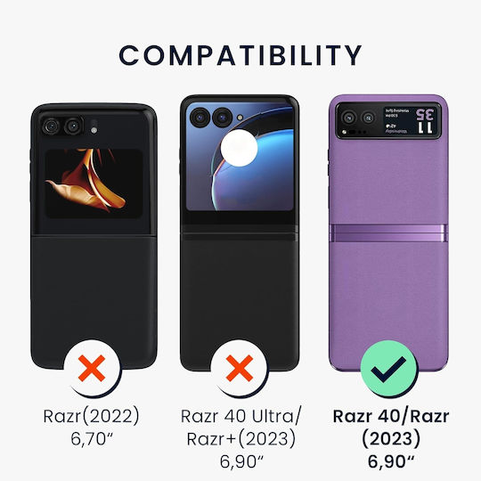 KWmobile Back Cover Πλαστικό Μαύρο (Motorola Razr 40)