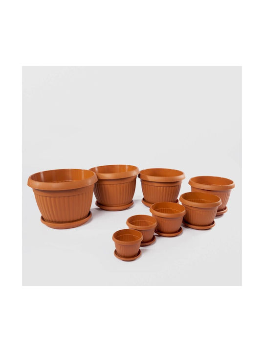 Sterk Γλάστρα Πλαστική Brown 41x41εκ.