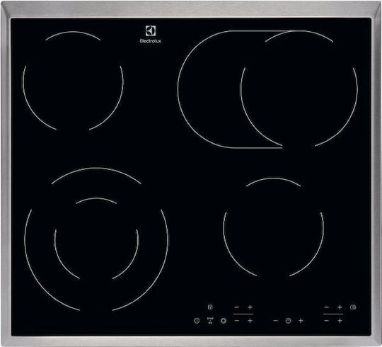 Electrolux Plită Ceramică Cu ramă Autonom cu Funcție de Blocare 57.6x51.6εκ.