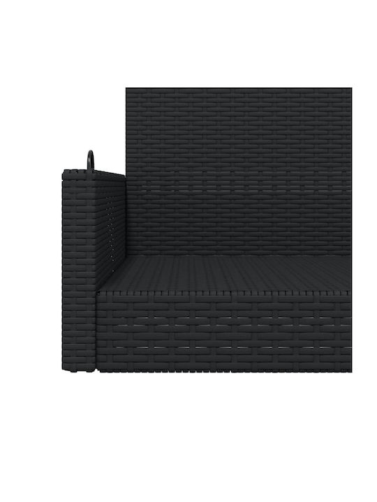 Fabric Swing Black with 110kg Maximum Weight Capacity L119xW56xH48cm
