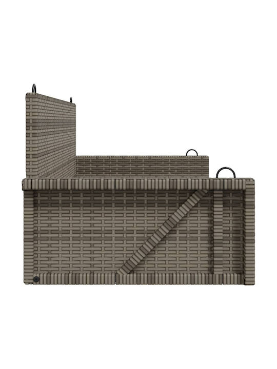 Rattan Swing Gray with 110kg Maximum Weight Capacity L119xW56xH48cm