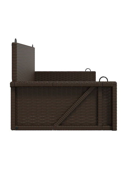 Leagăn suspendat 2 sloturi Rattan Maro Rezistență până la 110kg L119xL56xH48cm