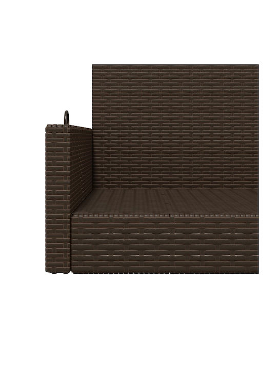Leagăn suspendat 2 sloturi Rattan Maro Rezistență până la 110kg L119xL56xH48cm