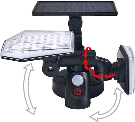 Lvt Waterproof Solar LED Flood Light 15W Cold White 6000K with Motion Sensor IP65