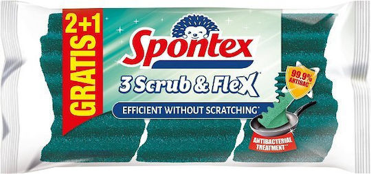 Spontex Σετ Σφουγγάρια Μπλε 3τμχ