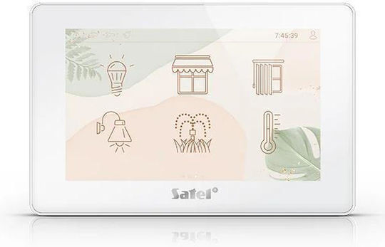 Satel Security Access-Control Keypad Touch with Screen White INT-TSH2R-W