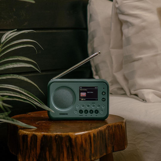 Sangean DPR-76BT Tabletop Radio Battery DAB+ with Bluetooth Light Blue