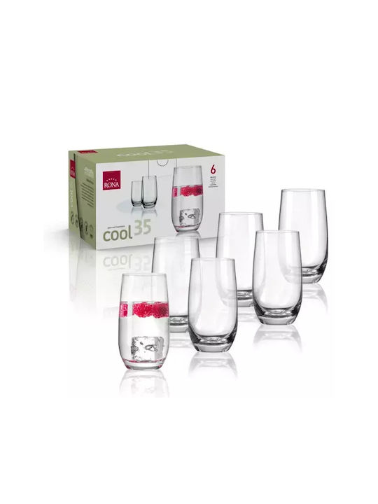 Rona Set of Glasses Water made of Crystal 490ml 6pcs