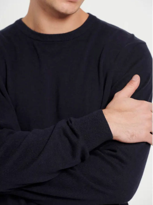 Long Sleeve Sweater Navy Mel