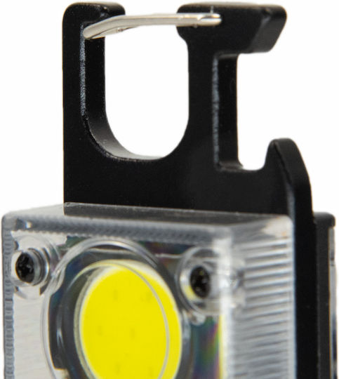Andowl Rechargeable LED Keychain Flash Light with Maximum Brightness 300lm Qd80