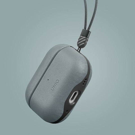 Uniq Θήκη Δερματίνης σε Μπλε χρώμα για Apple AirPods 1 / AirPods 2