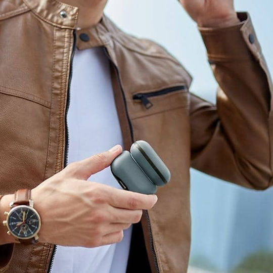 Uniq Θήκη Δερματίνης σε Μπλε χρώμα για Apple AirPods 1 / AirPods 2