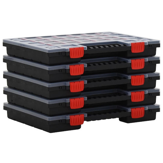 vidaXL Tool Compartment Organiser Transparent 40x30x5cm