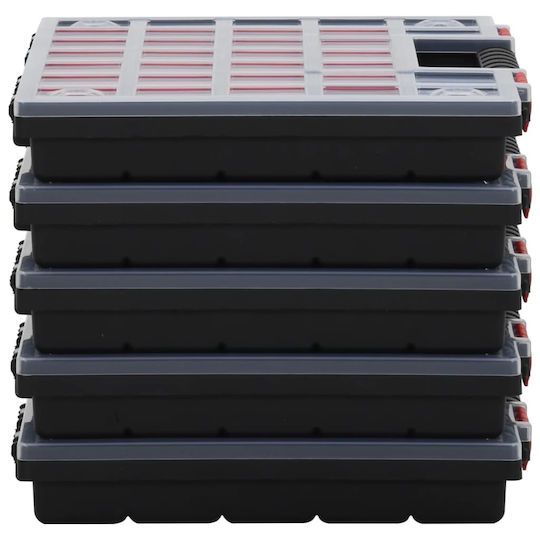 vidaXL Tool Compartment Organiser Transparent 40x30x5cm