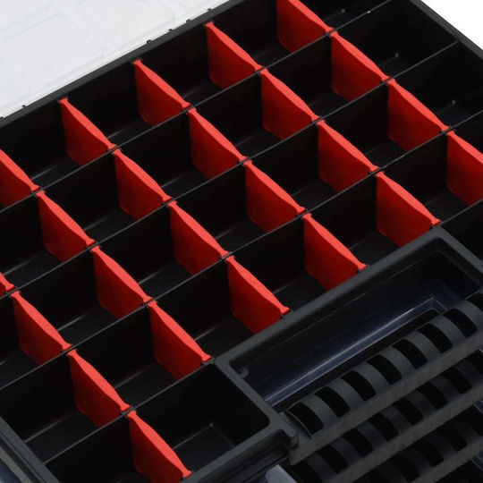 vidaXL Tool Compartment Organiser Transparent 40x30x5cm