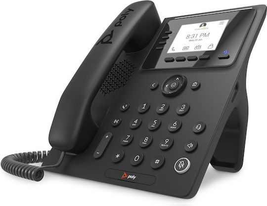 Poly CCX 350 Business Media Phone for Microsoft Teams and PoE-enabled Ασύρματο Τηλέφωνο IP Μαύρο