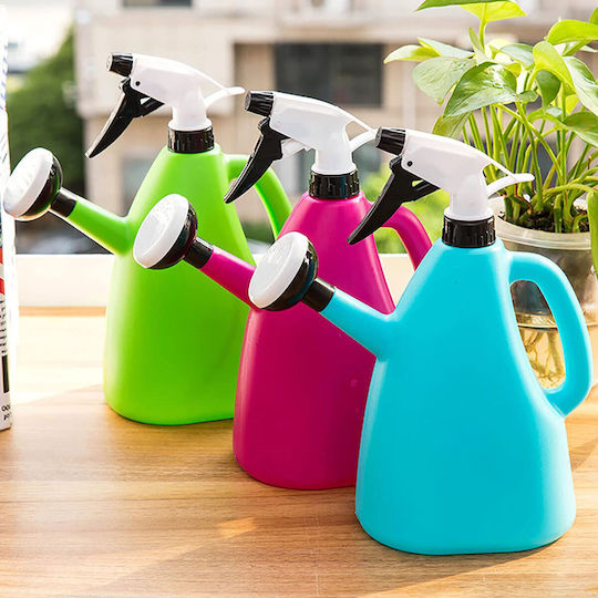 TnS Plastic Watering Can 1.5lt Light Blue