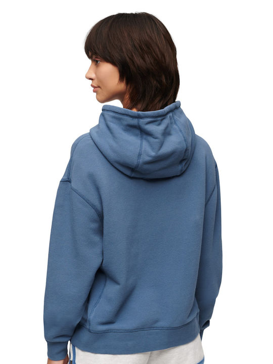 Superdry Women's Hooded Cardigan Blue