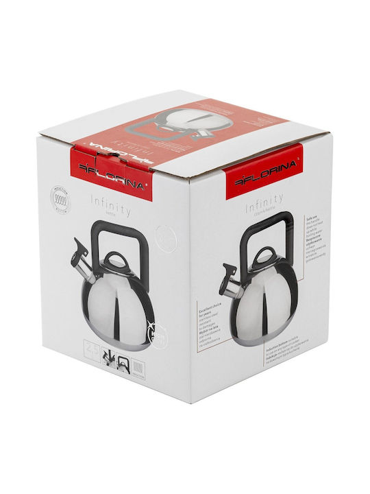 Florina Τσαγιέρα Αλουμινίου Ασημί 2500ml