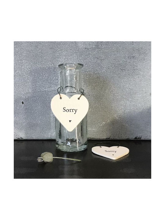 Hanging Heart Ornament 6x3cm