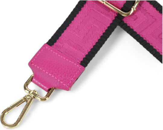 Passaggio Leather Λουρί για Πλεκτή Τσάντα Φούξια