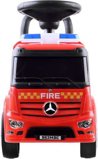 Jokomisiada Mercedes Vehicle Fire Brigade Mașină Ride On Pentru 12+ Luni Roșie