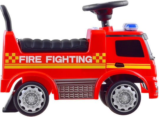 Jokomisiada Mercedes Vehicle Fire Brigade Mașină Ride On Pentru 12+ Luni Roșie
