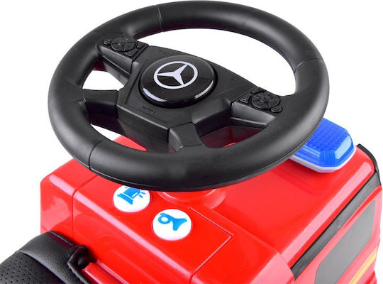 Jokomisiada Mercedes Vehicle Fire Brigade Mașină Ride On Pentru 12+ Luni Roșie