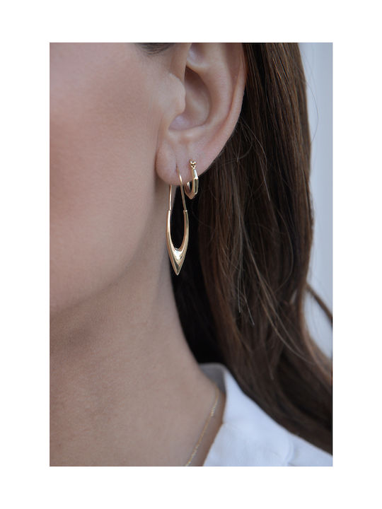 Kritsimis Earrings Hoops made of Gold 14K