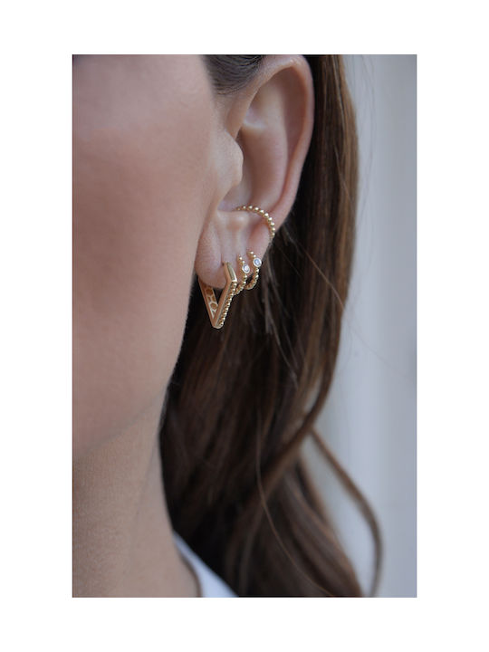 Kritsimis Earrings Hoops made of Gold 14K