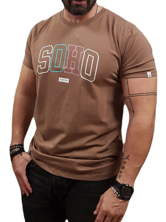 Rebase Men's Short Sleeve T-shirt Brown