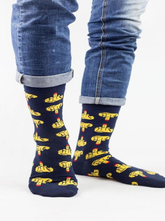 Cotbox Herren Socken Dark Blue 1Pack