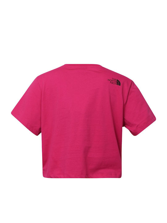 Παιδικό Crop Top Κοντομάνικο Φούξια