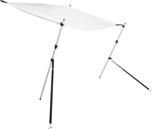vidaXL Tenta Barca Aluminiu M170xL170xH113cm Alb Culoare