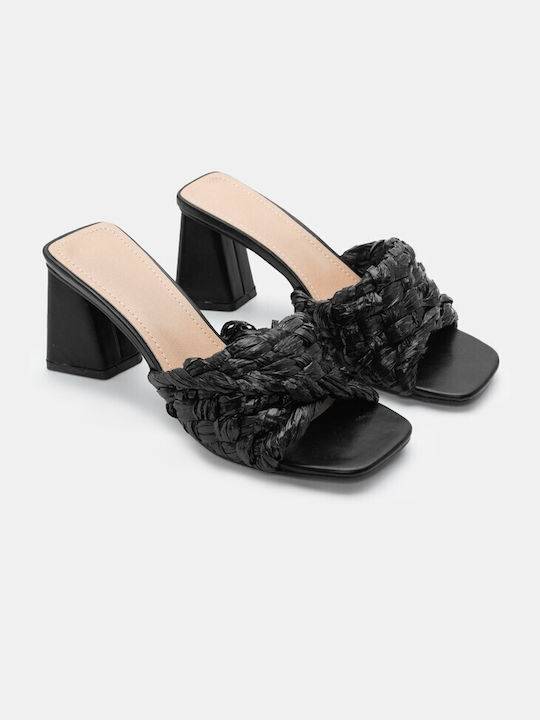 Kalliope Heel Mules Black