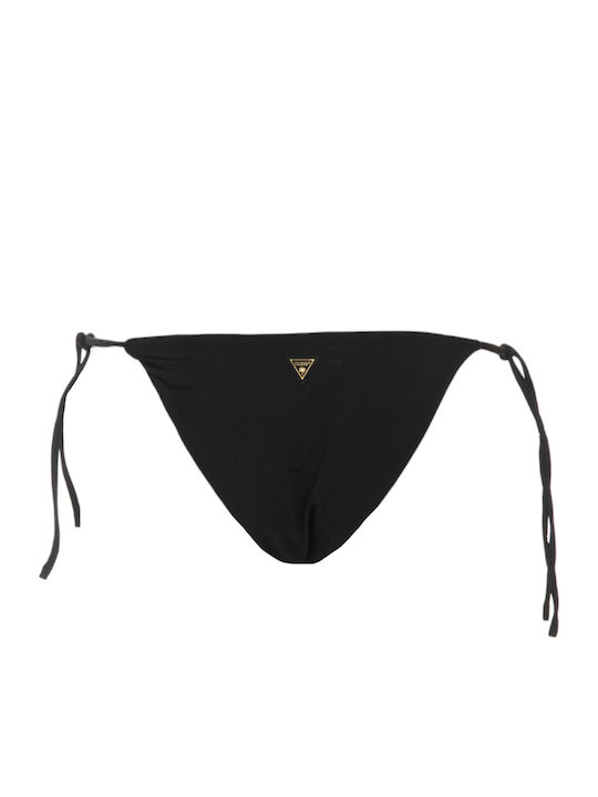 Bikini Inferioare Brazilia Cu Dantelă Negru